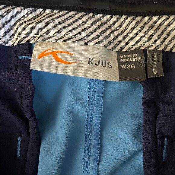 KJUS Iver Shorts Mens Size 36 Regular Fit Blue Performance Stretch Golf Pockets - Picture 4 of 8